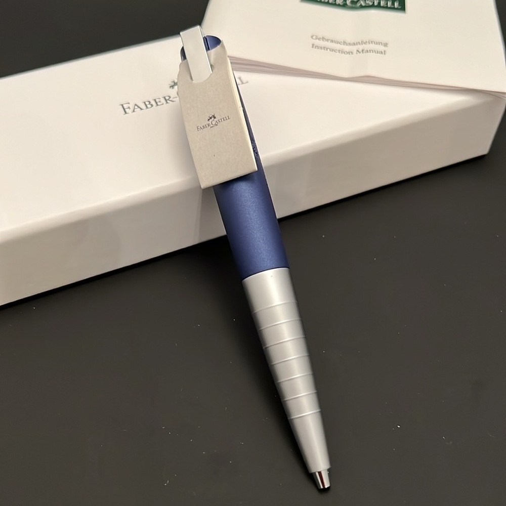 *NWT* Faber-Castell Loom Blue Ballpoint Pen - Picture 2 of 3